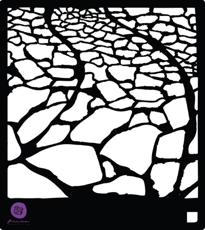 Prima - Stencil - Stone Walkway